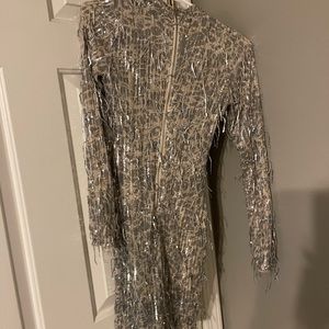 Beautiful fancy sliver stylish dress!